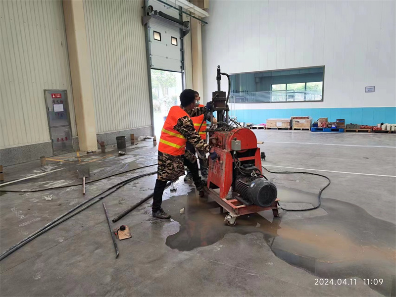 湘东厂房地面下沉塌陷注浆加固施工